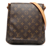 ルイ ヴィトン モノグラム ミュゼットサルサ ロング ショルダーバッグ M51387 ブラウン PVC レザー レディース LOUIS VUITTON 【中古】